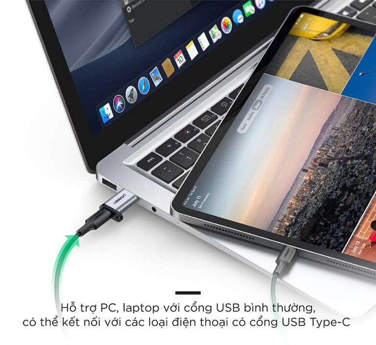 Đầu chuyển đổi USB 3.0 to USB type-C chính hãng Ugreen 50533 cao cấp