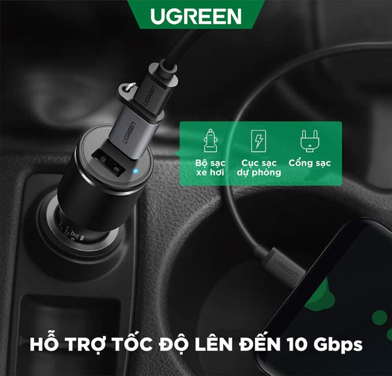 Đầu chuyển đổi USB 3.0 to USB type-C chính hãng Ugreen 50533 cao cấp