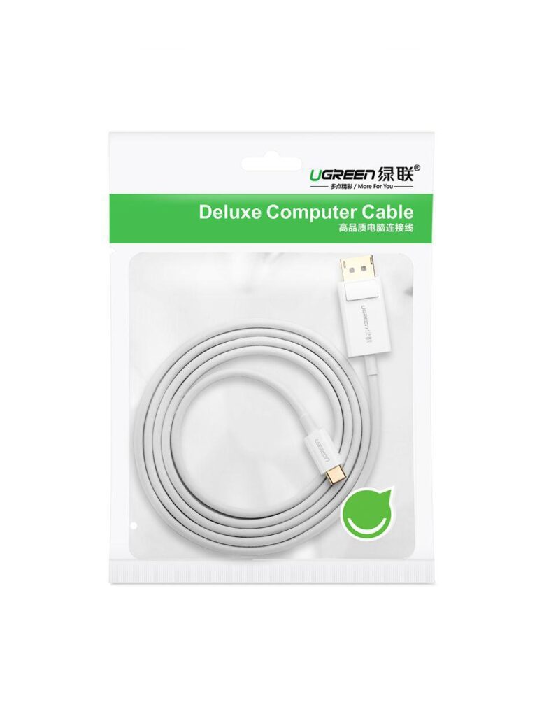 Cáp chuyển USB Type-C to Displayport dài 1.5m hỗ trợ 4K*2K@30Hz Ugreen 50994 cao cấp