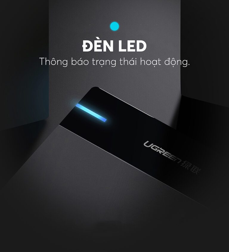 Hộp đựng ổ cứng 3,5 inch Sata/ USB 3.0 hỗ trợ 16TB Ugreen 50423 cao cấp