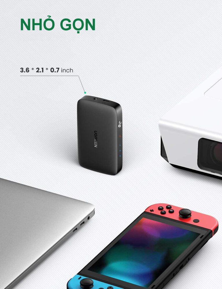Thiết bị chuyển mạch HDMI 3 vào 1 ra hỗ trợ 4K@30Hz 3D 1080p Ugreen 80125 (Có remote)