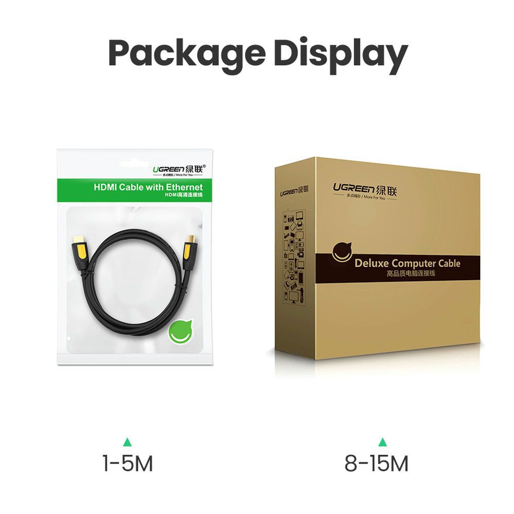 Cáp HDMI 3M hỗ trợ 3D full HD 4Kx2K chính hãng Ugreen 10130 cao cấp