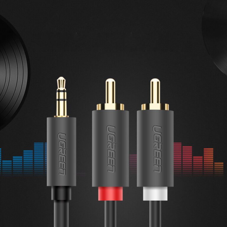 Cáp audio 1 ra 2 RCA (hoa sen) 5M Ugreen 10513 chính hãng