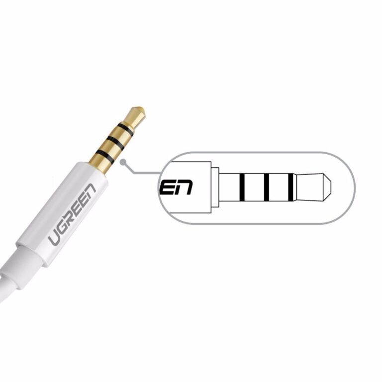 Cáp chuyển đổi tai nghe 3.5mm ra Mic & Loa riêng Ugreen 10789 mạ vàng