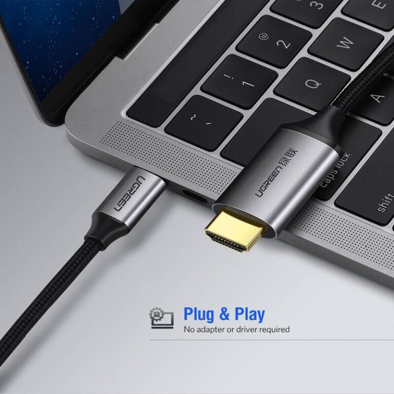 Cáp USB Type-C to HDMI hỗ trợ 4K@60Hz dài 1,5m chính hãng Ugreen 50570 cao cấp