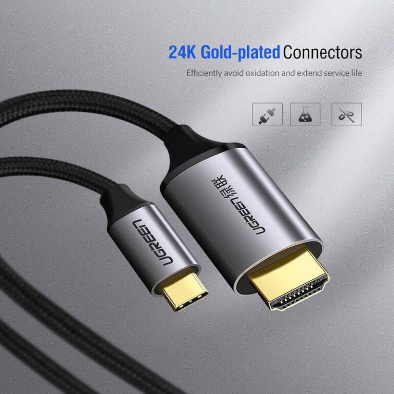 Cáp USB Type-C to HDMI hỗ trợ 4K@60Hz dài 1,5m chính hãng Ugreen 50570 cao cấp