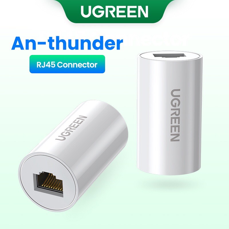 Đầu nối mạng chính hãng Ugreen 20391 hình trụ màu trắng