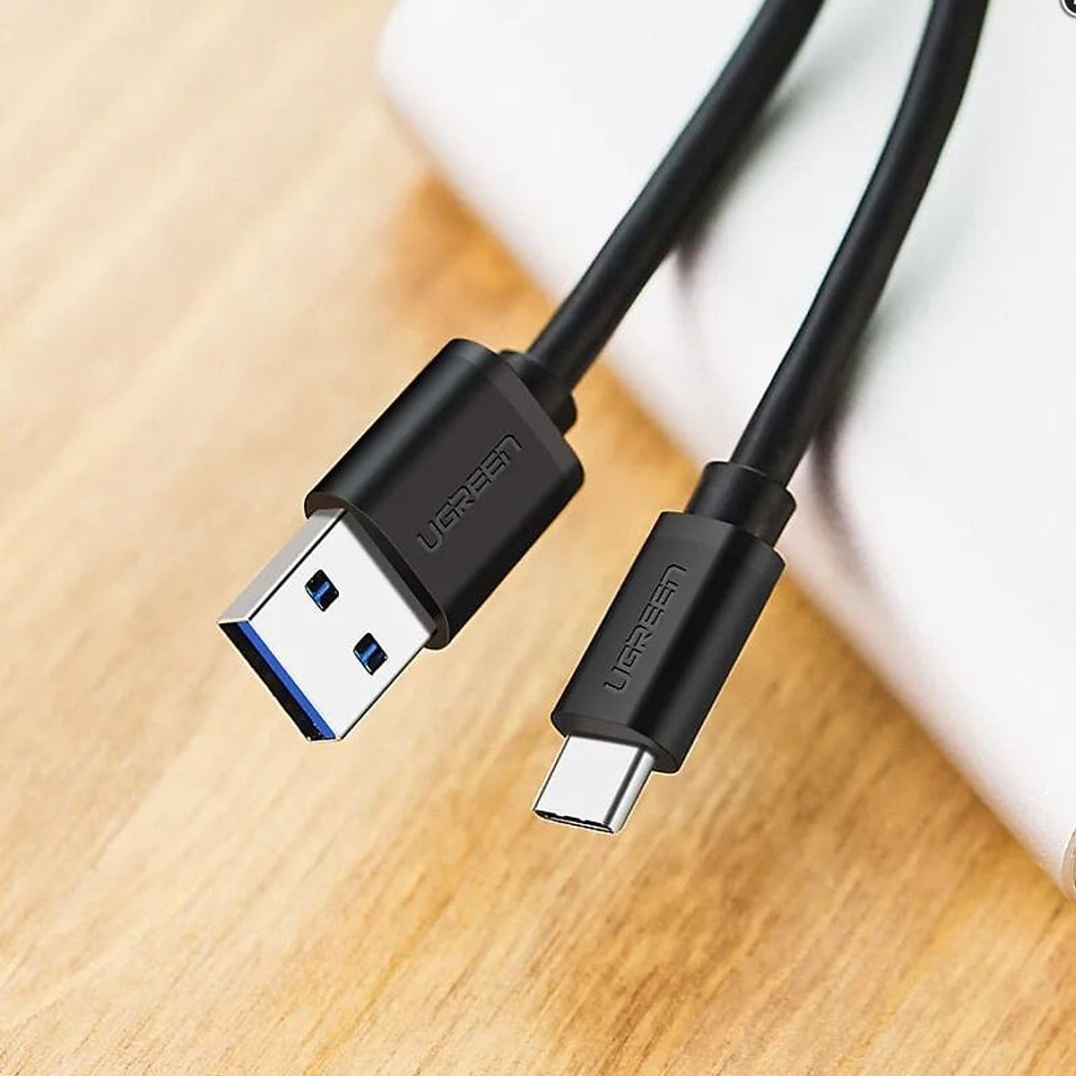 Cáp USB type C to USB 3.0 dài 1m chính hãng Ugreen 20882 cao cấp