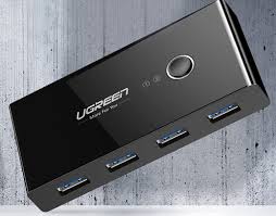Bộ chia sẻ máy in USB 2.0 từ 4 thiết bị vào 2 máy tính chính hãng Ugreen 30767