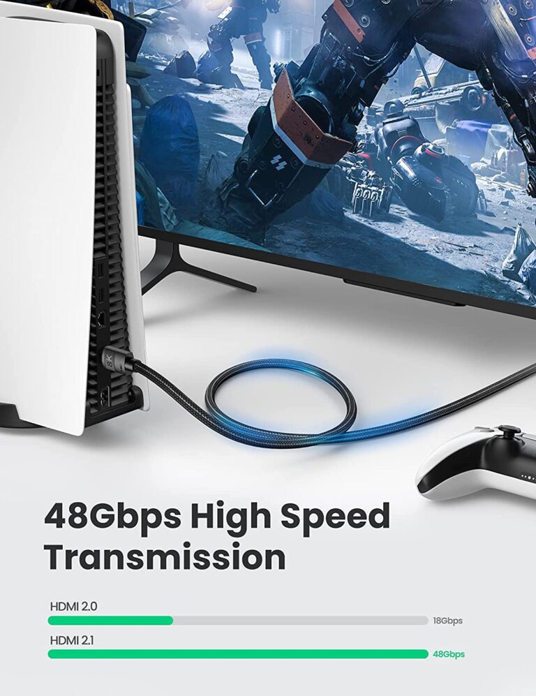 Cáp HDMI 2.1 dài 2M 8K@60Hz 48Gbps hỗ trợ HDR eARC Ugreen 40180 cao cấp