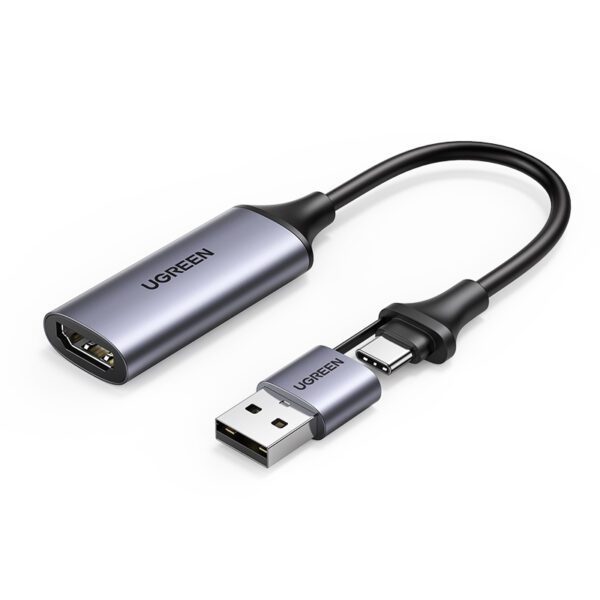 USB Capture HDMI, live streaming 1080P HDMI to USB 2.0, Type-C Ugreen 40189 cao cấp