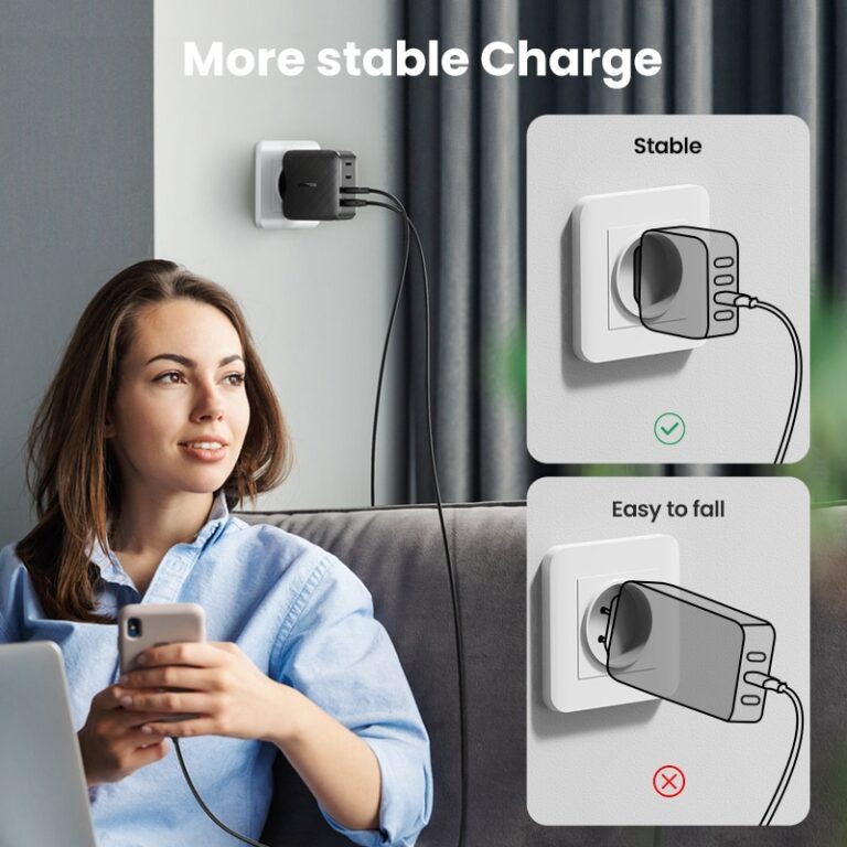 Củ sạc nhanh 100W GaN Nexode 4 cổng, 3 USB Type-C và 1 USB Type-A Hỗ trợ QC4+, PD3.0 Ugreen 40737