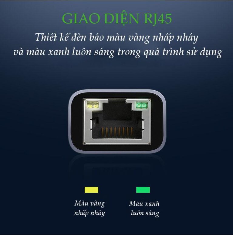 Cáp USB 3.0 to Lan 10/100/1000Mbps Gigabit Ethernet Ugreen 50922 vỏ nhôm cao cấp