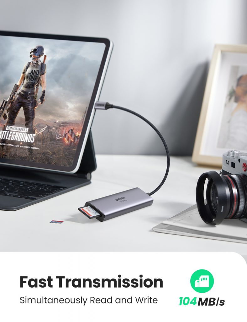 Thiết bị hub mở rộng 6 in 1 USB Type-C ra HDMI 4K@60hz/USB/SD/TF Ugreen 60383 cao cấp