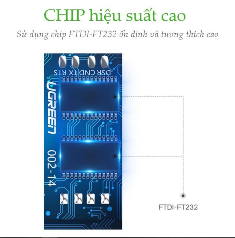 Cáp lập trình Console USB sang RJ45 FTDI dài 3M cho server, switch, hub Cisco Ugreen 60813 cao cấp