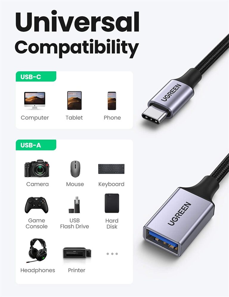 Cáp OTG USB Type-C to USB 3.0 Ugreen 70889 cao cấp