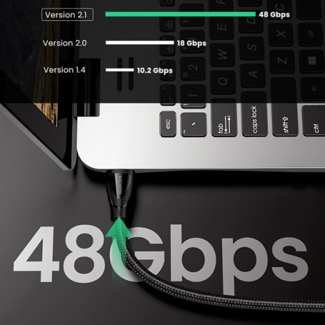 Cáp HDMI 2.1 dài 5m Ultra HD 8K@60Hz Ugreen 80405 Cao Cấp