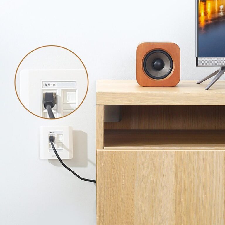 Mặt Wall Plate 1 cổng mạng âm tường Ugreen 80180 cao cấp