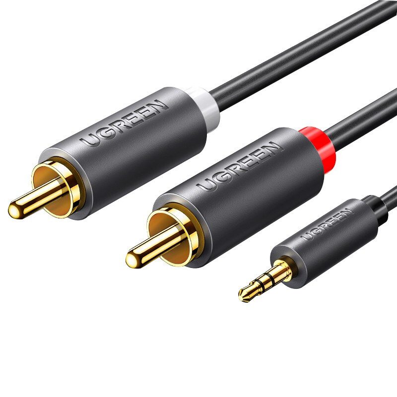 Dây chuyển đổi 3.5mm ra 2RCA (HOA SEN) Dài 1-8m UGREEN AV102