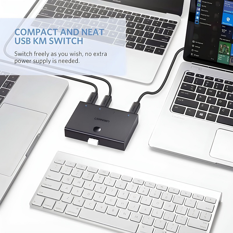 Bộ chuyển 4 máy tính dùng 1 máy in cổng USB 2.0 Ugreen 30346 cao cấp