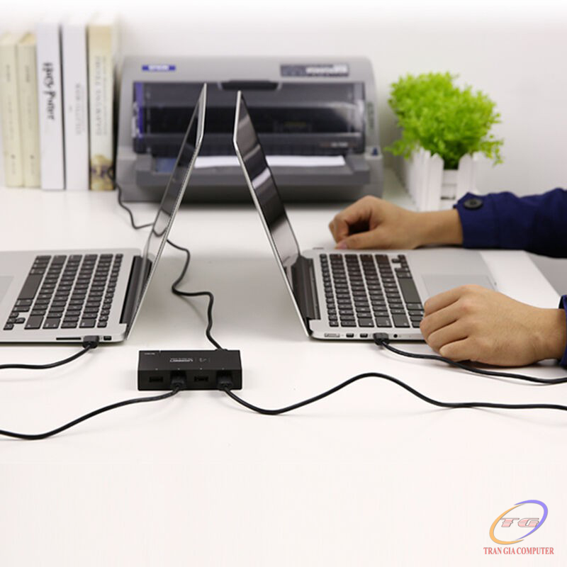 Bộ chuyển 4 máy tính dùng 1 máy in cổng USB 2.0 Ugreen 30346 cao cấp