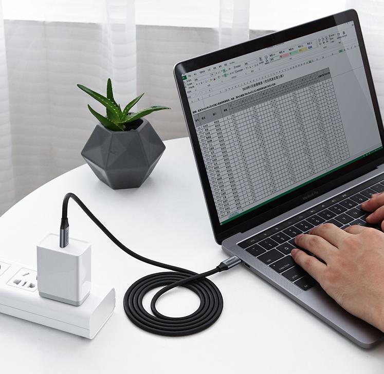 Cáp sạc, truyền dữ liệu USB type-C (Male/Male) dài 1,5m chính hãng Ugreen 50751