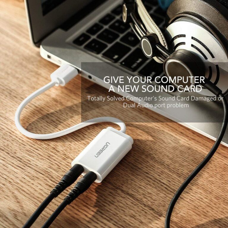 Card sound USB 2.0 to 3.5mm chính hãng Ugreen 30143 cao cấp