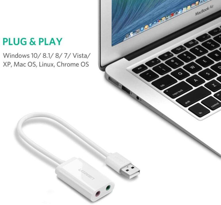 Card sound USB 2.0 to 3.5mm chính hãng Ugreen 30143 cao cấp