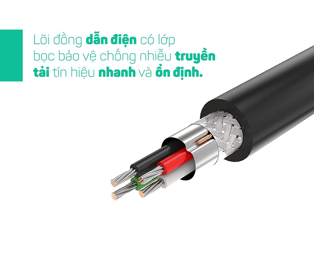 Cáp nối dài USB 3.0 dài 1,5m âm dương Ugreen 30126 chính hãng