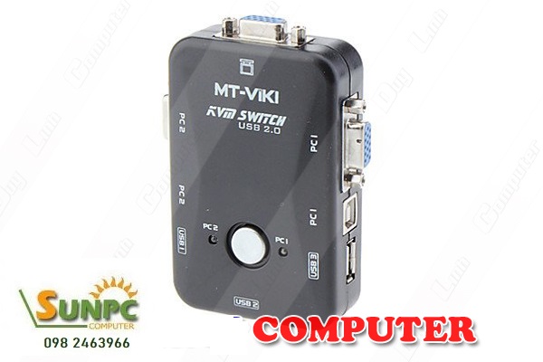 KVM Switch 2 port USB chính hãng VIKI MT-201UK