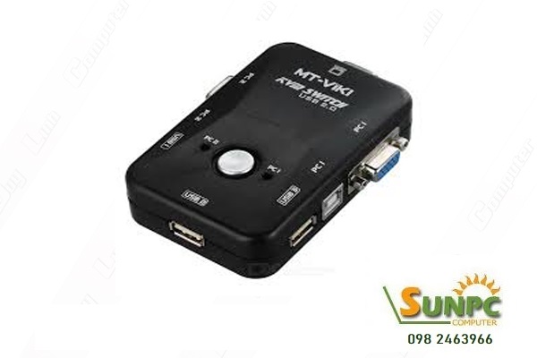 KVM Switch 2 port USB chính hãng VIKI MT-201UK