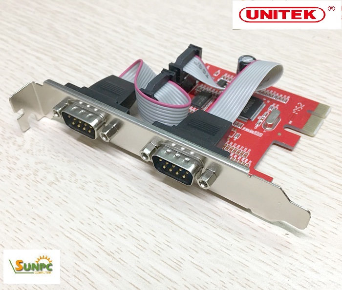 Card PCI-E to 2 RS232 Unitek Y-7504 Moschip MCS9922