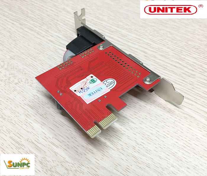 Card PCI-E to 2 RS232 Unitek Y-7504 Moschip MCS9922