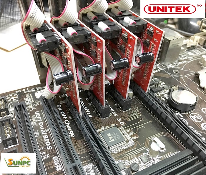 Card PCI-E to 2 RS232 Unitek Y-7504 Moschip MCS9922