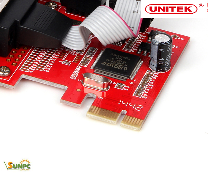 Card PCI-E to 2 RS232 Unitek Y-7504 Moschip MCS9922