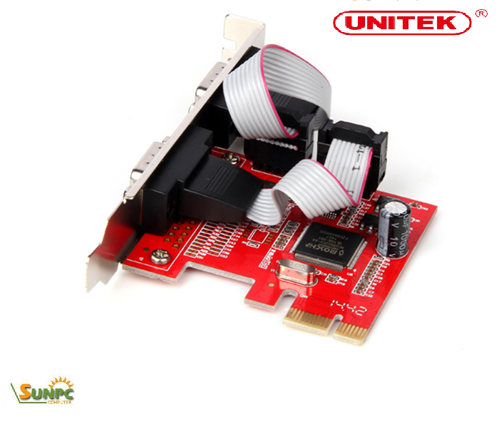 Card PCI-E to 2 RS232 Unitek Y-7504 Moschip MCS9922