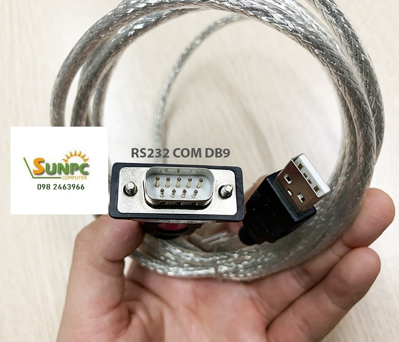 Dây cáp USB to RS232 (USB to com) dài 1.8m Z-TEK ZE533A Chính hãng