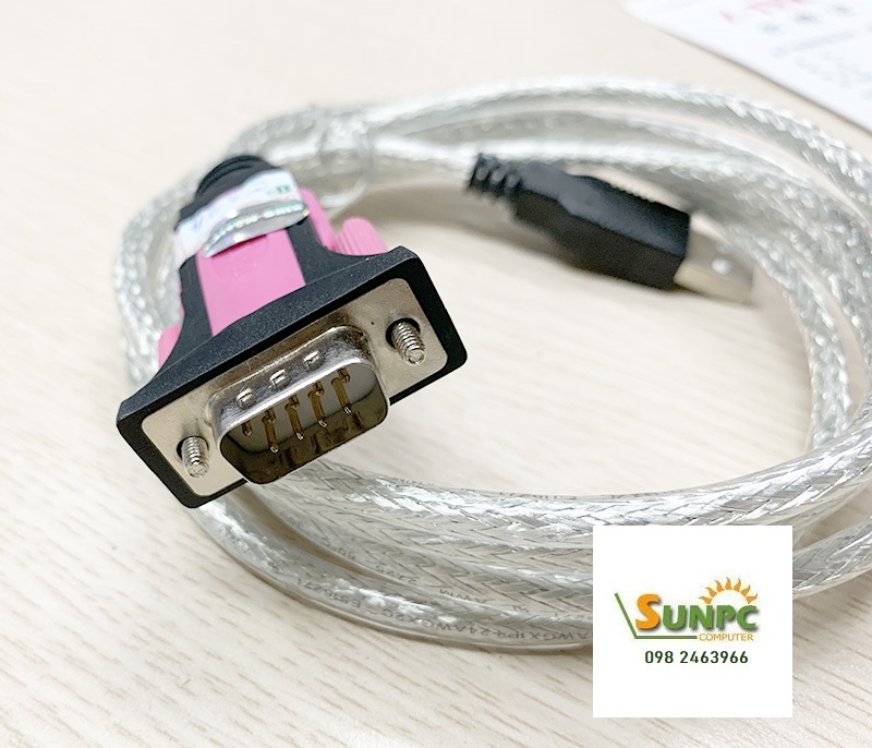 Dây cáp USB to RS232 (USB to com) dài 1.8m Z-TEK ZE533A Chính hãng