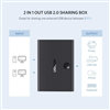 Bộ chia máy in 1 ra 2 cổng USB 2.0 chính hãng Ugreen 30345 cao cấp