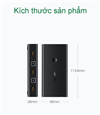 Bộ chuyển đổi 2 máy tính dùng 1 màn hình HDMI - Auto 2 USB KVM Switch chính hãng Ugreen 50744