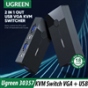 Bộ chuyển tín hiệu 2 CPU dùng 1 Màn hình KVM Switch USB Chính hãng Ugreen 30357 cao cấp