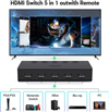 Bộ gộp HDMI 5 vào 1 ra chuẩn 2.0 hỗ trợ 4K@60Hz 3D CEC HDR HDCP2.2 Ugreen 90512 cao cấp