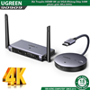 Bộ phát nhận tín hiệu HDMI+VGA không dây 50m 4K@30hz sóng 2.4/5Ghz Ugreen 90909A CM586 cao cấp