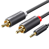 Cáp audio 1 ra 2 RCA (hoa sen) 3M Ugreen 10512 chính hãng