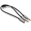Cáp Audio 3,5mm âm ra 2 đầu 3,5mm 1 Mic 1 loa chính hãng Ugreen 20899 mạ vàng cao cấp