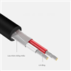 Cáp Audio 3.5mm âm ra 2 RCA dương dài 20cm Ugreen 10561 mạ vàng 24K cao cấp