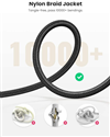 Cáp audio 3.5mm dài 3m dây bọc dù đầu bọc hợp kim Ugreen 10688 cao cấp