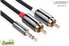 Cáp Audio 3,5mm ra 2 đầu RCA dài 1,5m chính hãng Ugreen 10583