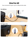 Cáp chuyển đổi âm thanh USB Type-C sang 2 RCA dài 1,5M Ugreen 20193 cao cấp (DAC)