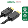 Cáp chuyển đổi Displayport to Displayport dài 5m 2K*4K@30Hz 28AWG Ugreen 10213 cao cấp